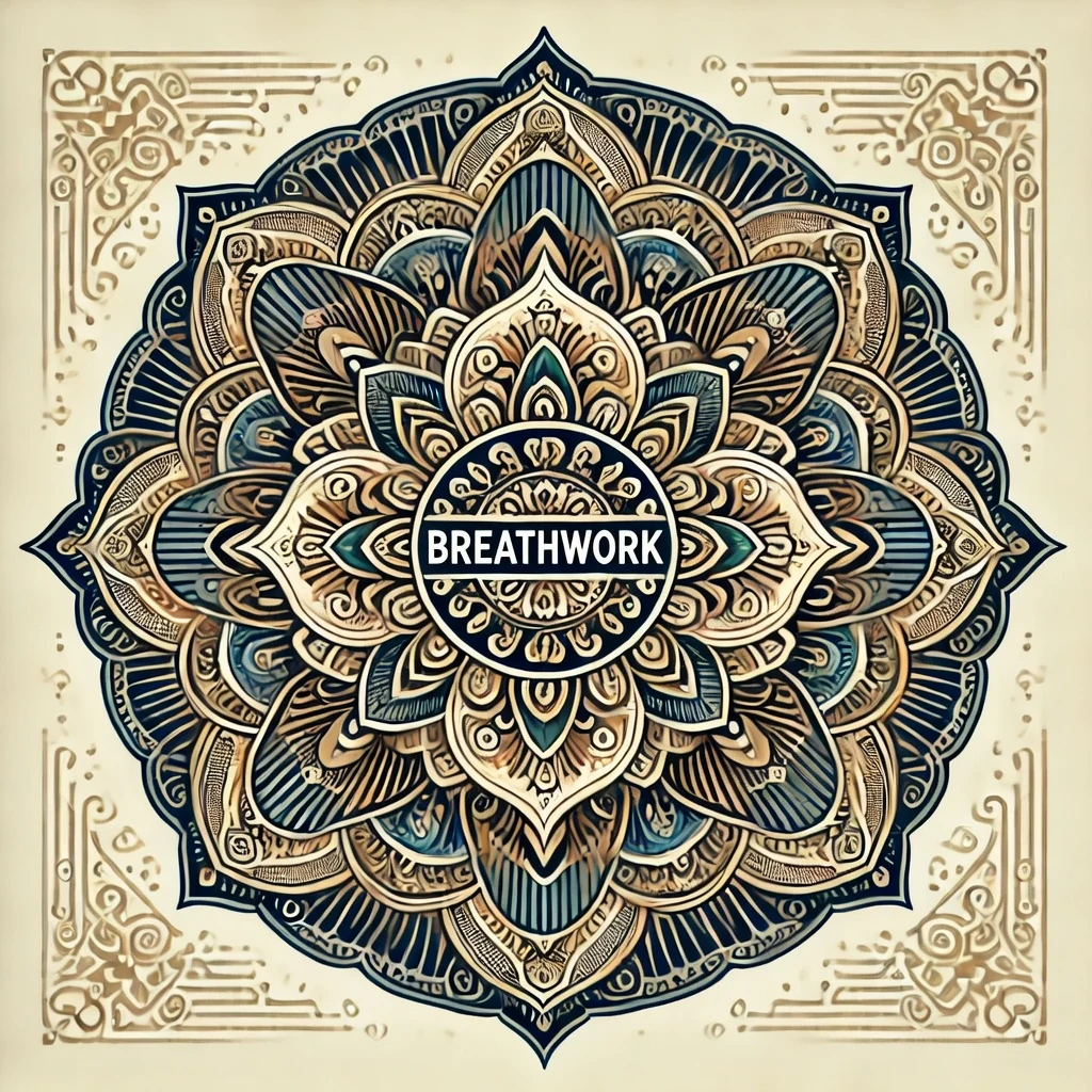 Decorative breathwork mandala artwork