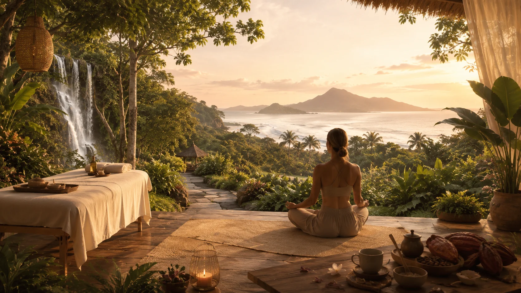 A peaceful tropical wellness setting in Lombok